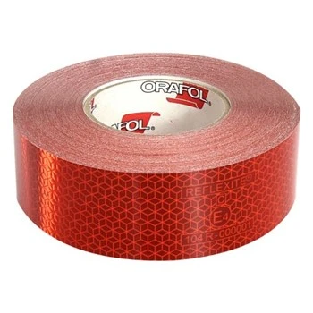 NASTRO RIFLETTENTE PER SUPERIFICI RIGIDE - 50 M - ROSSO
