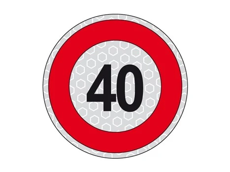 DISCO ADESIVO LIMITE VELOCITA' 40 KM/H